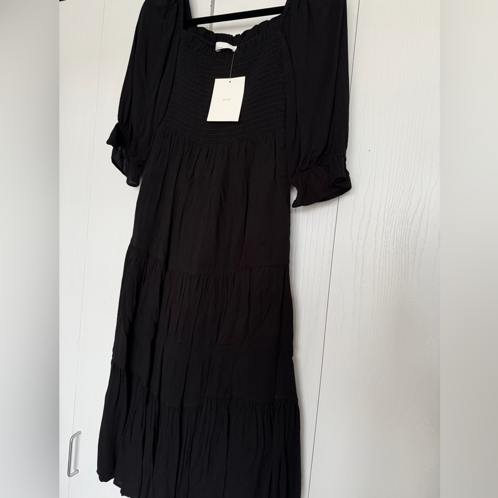 OAK+FORT Black Midi Dress NWT - Picture 3 of 8